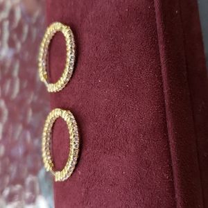 JLo 14 karat gold earrings